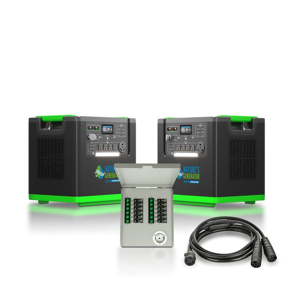 Nature's Generator Generator Lithium 6000 with Transfer Switch