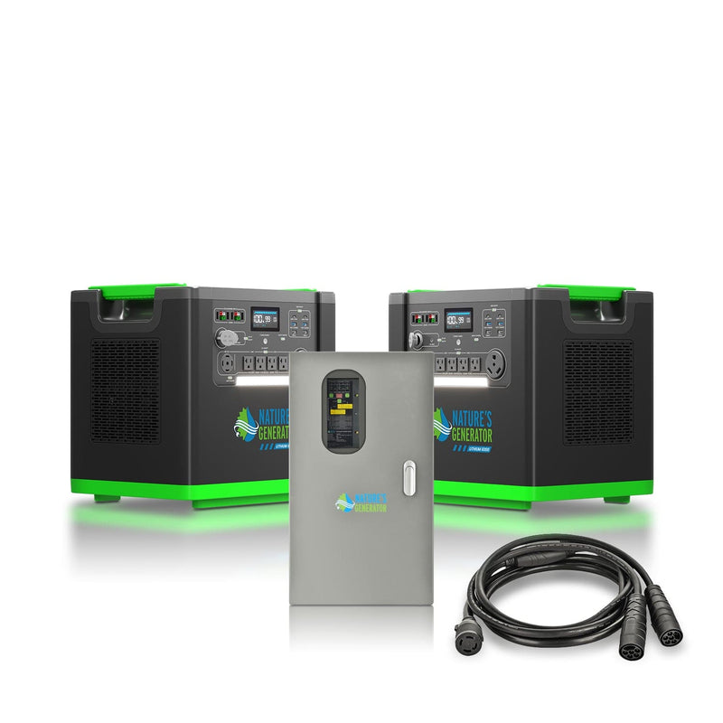 Nature's Generator Generator Lithium 6000 with Transfer Switch
