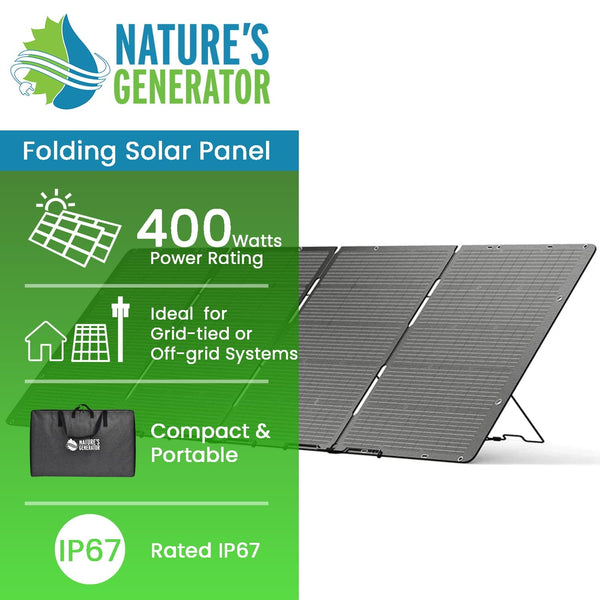 Nature's Generator Folding Solar Panel 400W NG400