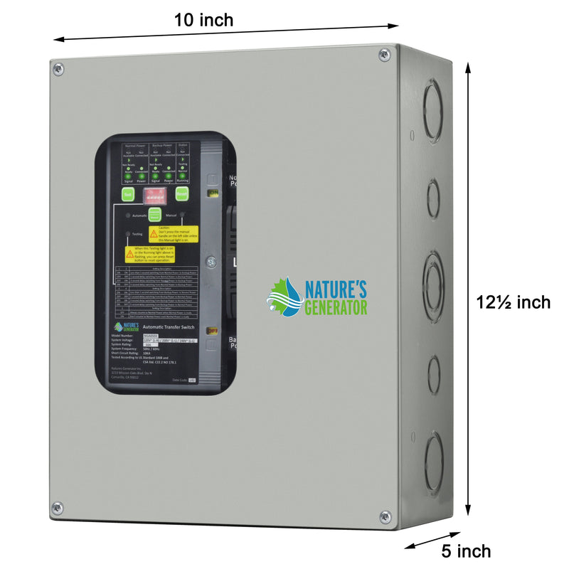 50A Compact Automatic Transfer Switch for Home, RV & Marine