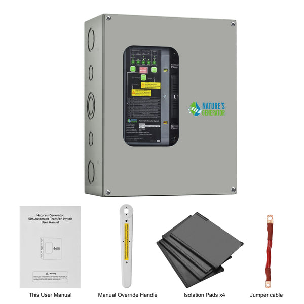50A Compact Automatic Transfer Switch for Home, RV & Marine