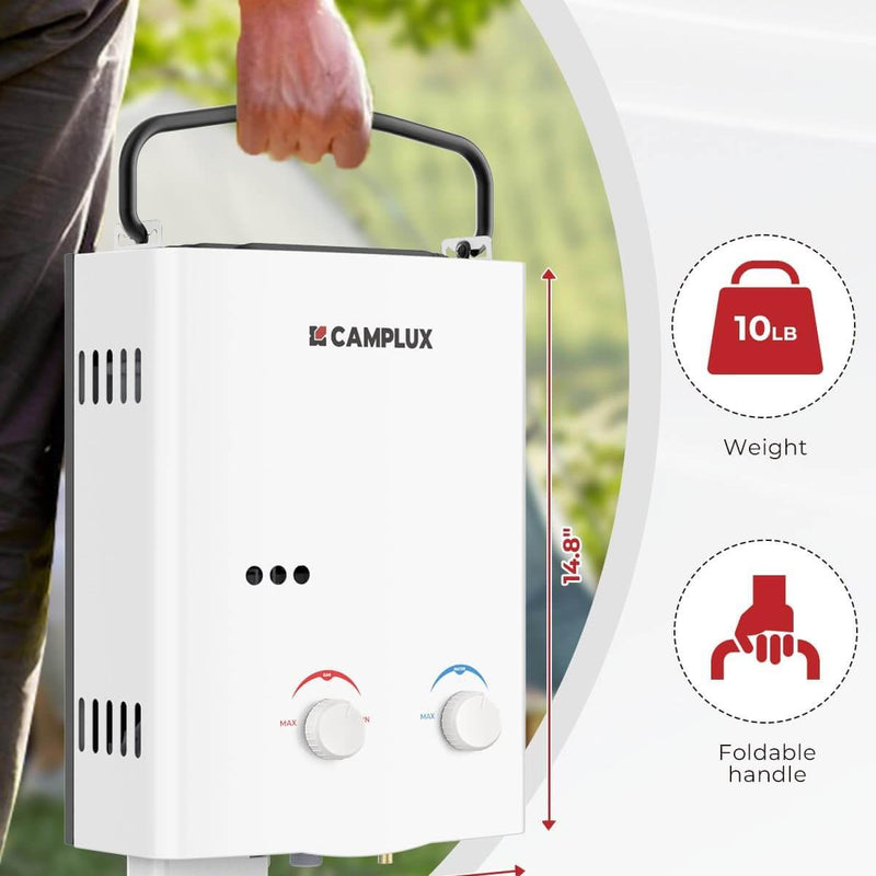 Camplux AY132 Portable Propane Water Heater