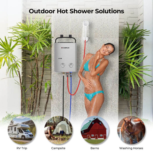 Camplux AY132G Portable Propane Water Heater
