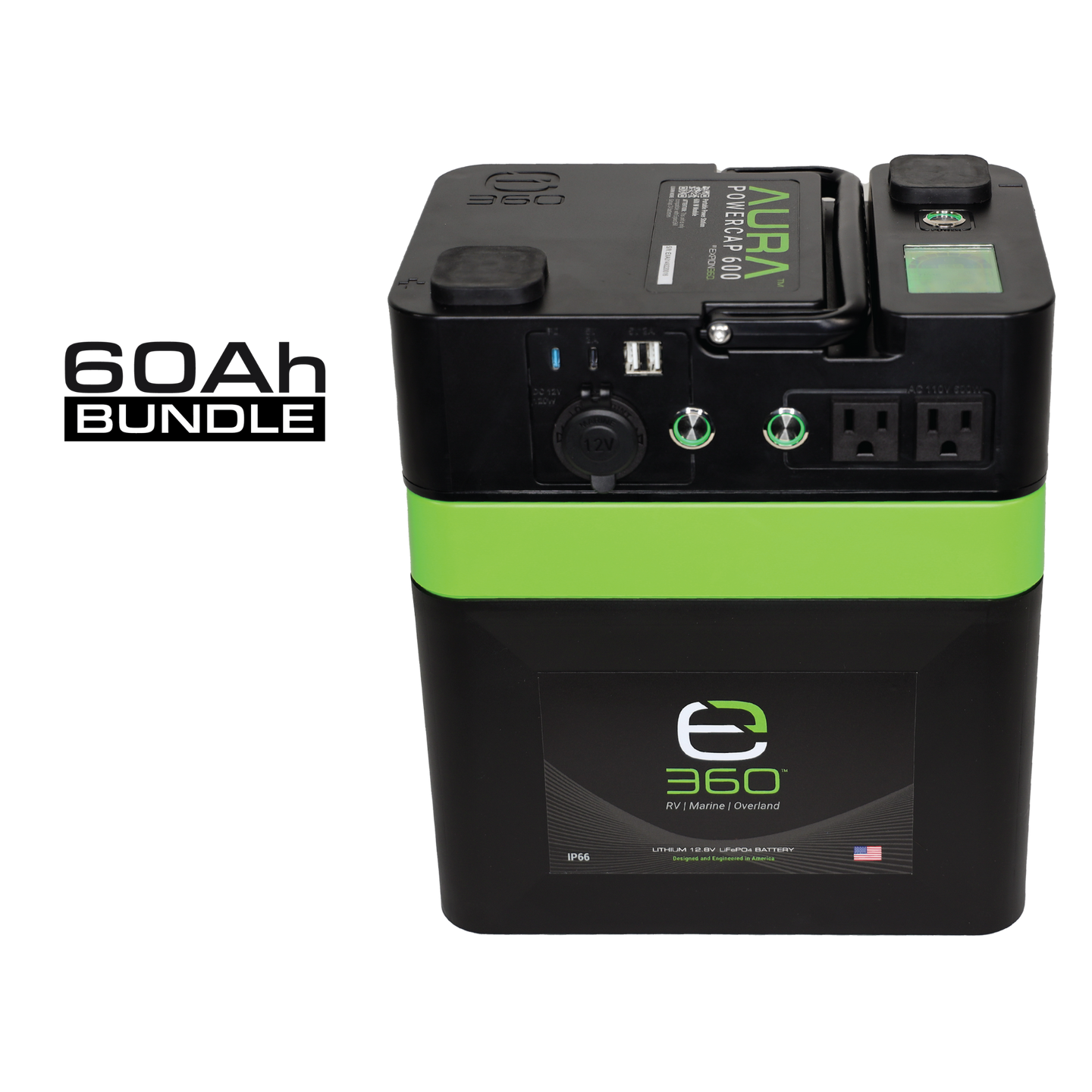 Expion360 60Ah AURA Powercap 600W Inverter Power System