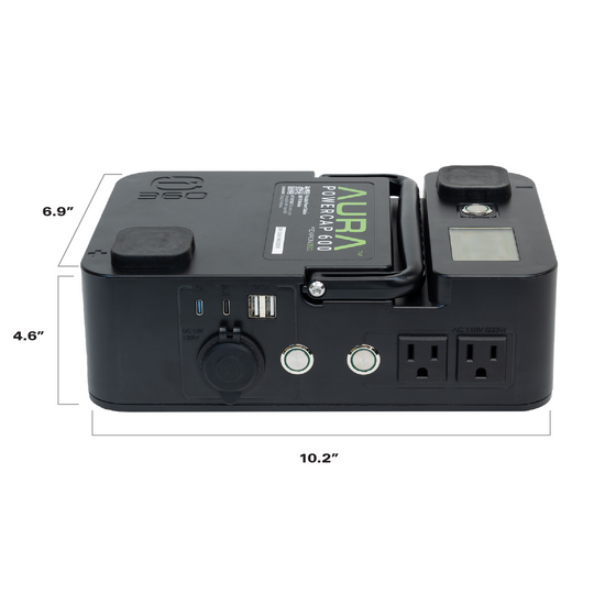 Expion360 AURA Powercap 600W inverter for Group 24 batteries front view