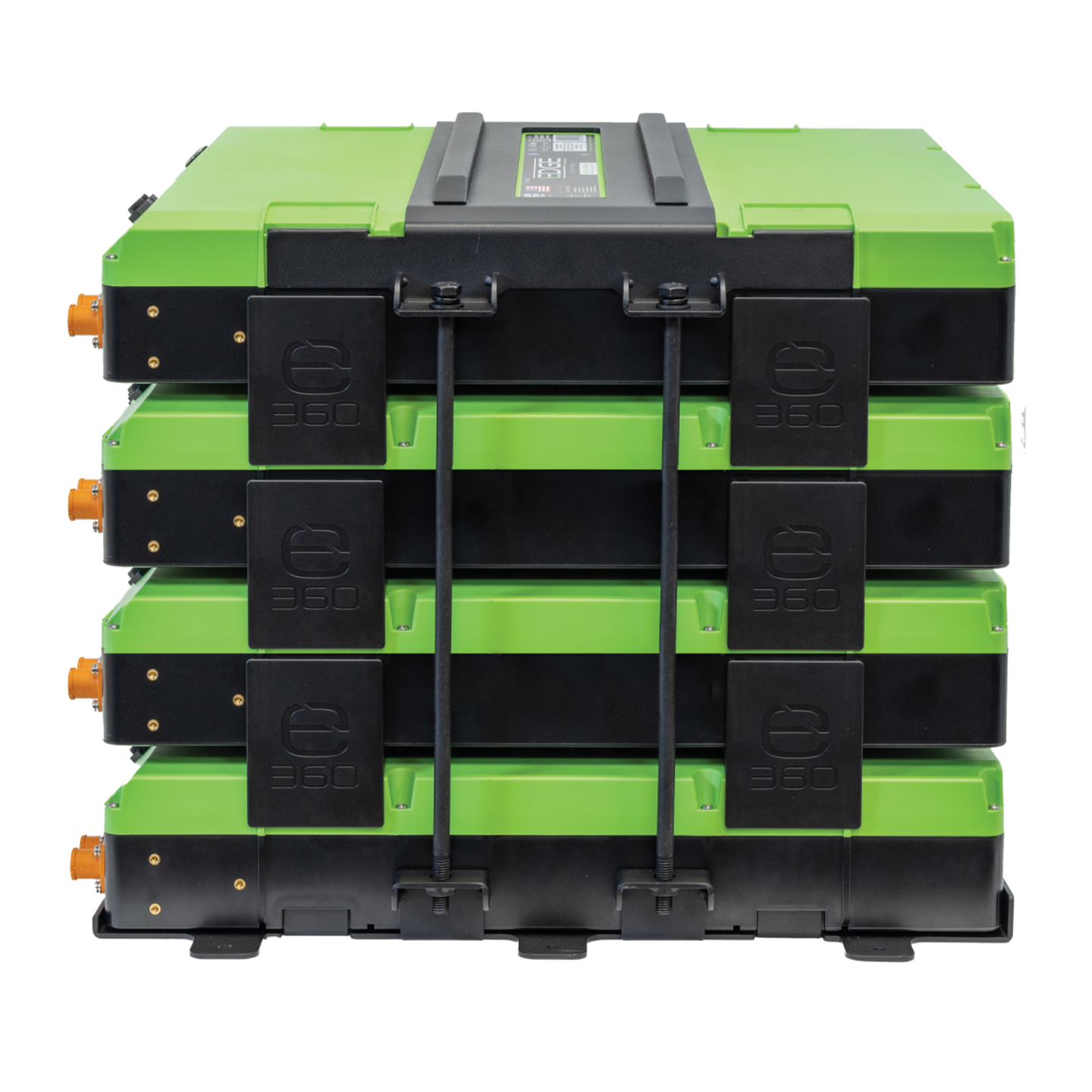 Edge EX2 4-battery mounting add-on kit with black enclosure and four battery slots