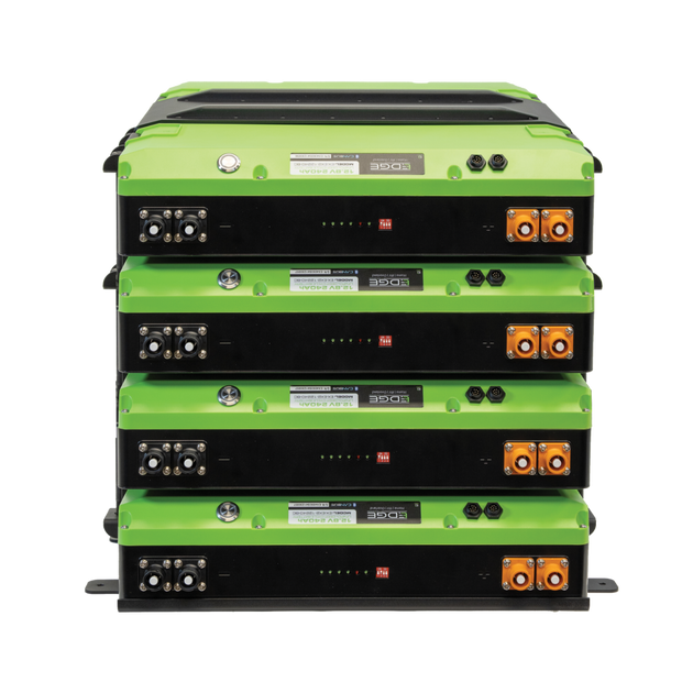 Edge EX2 4-battery mounting add-on kit with black housing and four battery slots