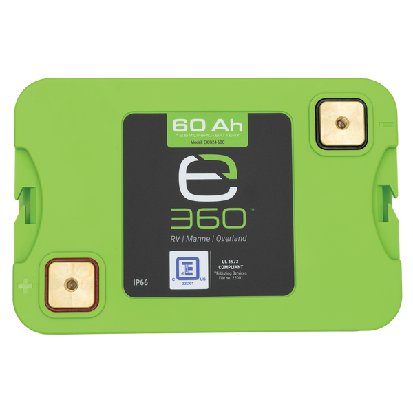 Expion360 12V 60Ah LiFePO4 Lithium Battery Group 24