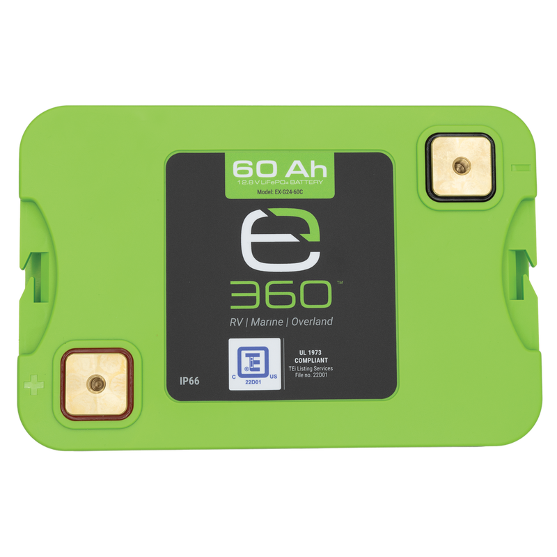 Expion360 12V 60Ah LiFePO4 Lithium Battery Group 24