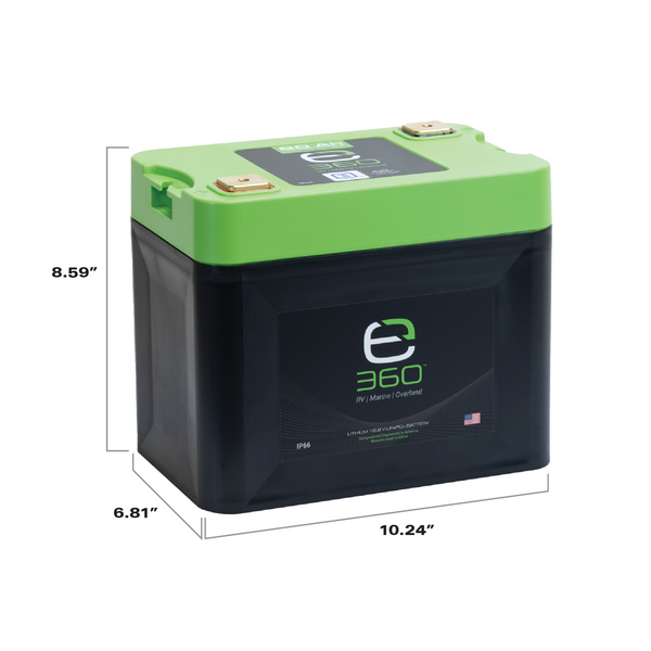 Expion360 12V 80Ah LiFePO4 Lithium Battery  Group 24