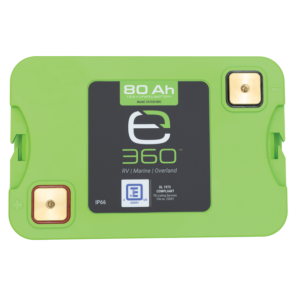 Expion360 12V 80Ah LiFePO4 Lithium Battery  Group 24