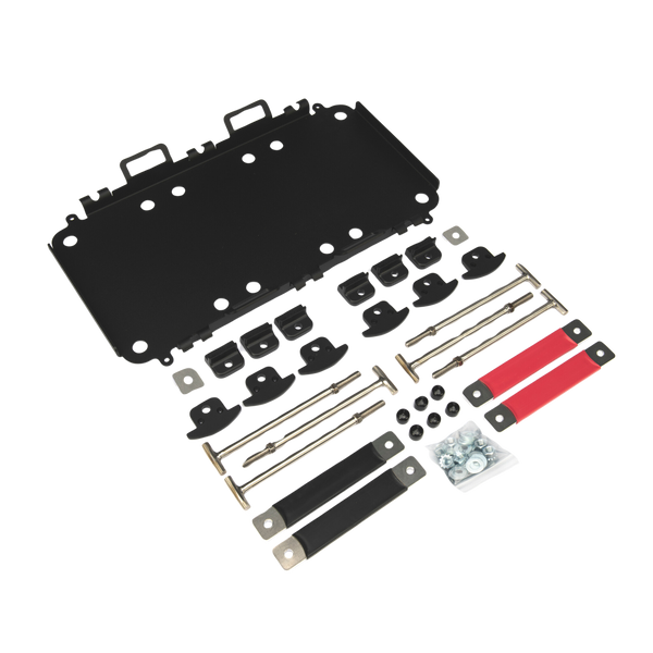 Expion360 Triple Mounting Kit for Group 24 Batteries installed in RV