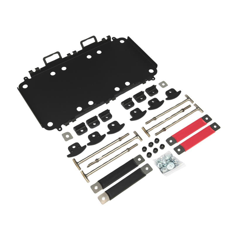 Expion360 Triple Mounting Kit for Group 24 Batteries installed in RV