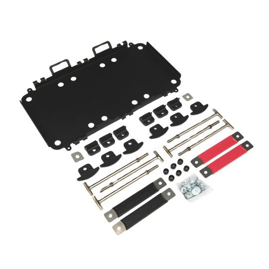 Expion360 Triple Mounting Kit for Group 24 Batteries installed in RV