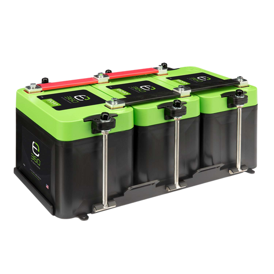 Expion360 Triple Mounting Kit for Group 24 Batteries close-up view