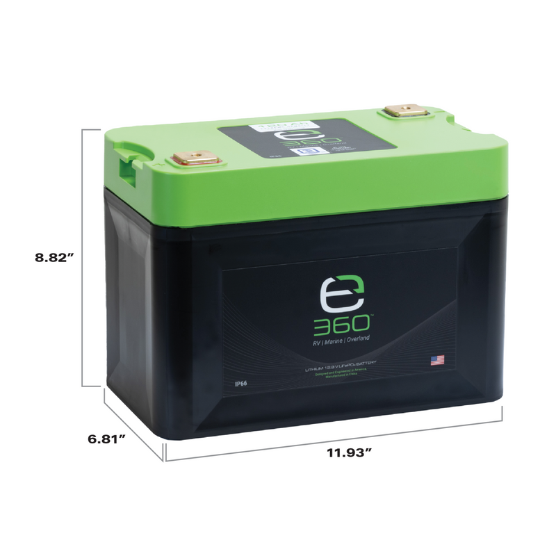 Expion360 12V 120Ah LiFePO4 Lithium Battery  Group 27