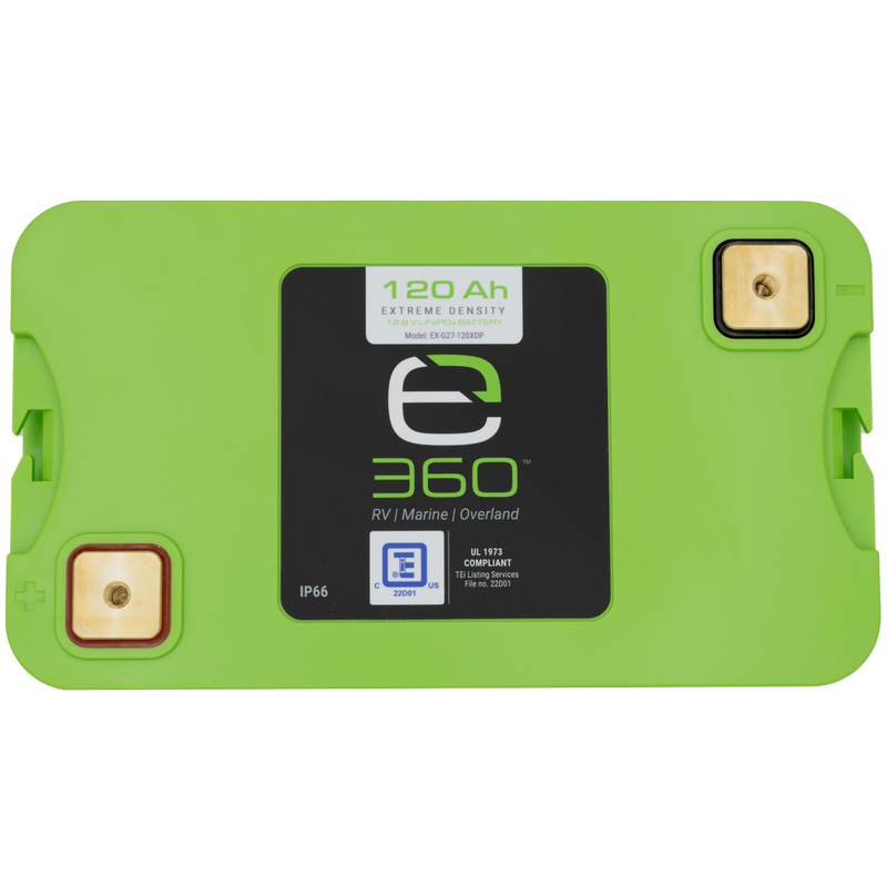 Expion360 12V 120Ah LiFePO4 Lithium Battery  Group 27