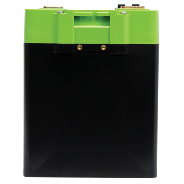 Expion360 12V 100Ah LiFePO4 lithium battery with Group 27 dimensions, Bluetooth feature, and heated terminals.