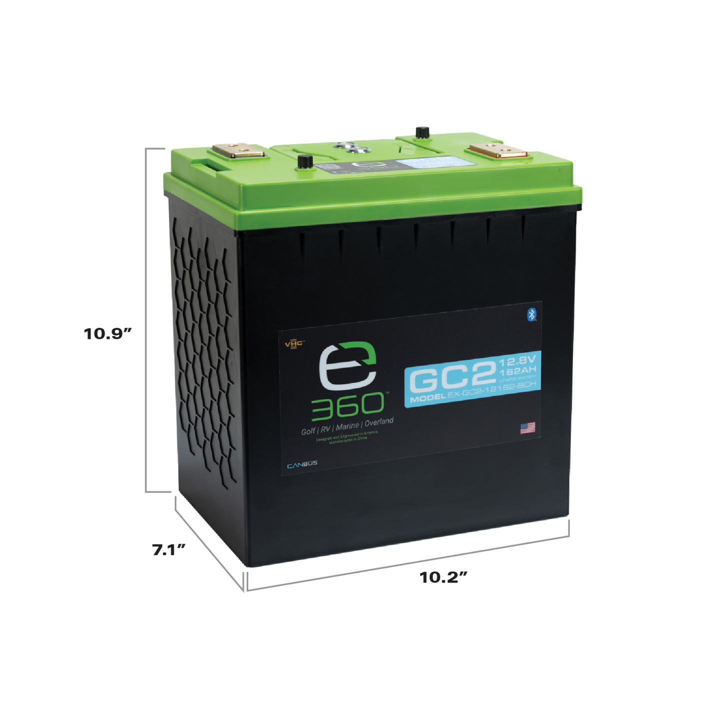 Expion360 12V 162Ah LiFePO4 Lithium Battery GC2 Bluetooth & Heated