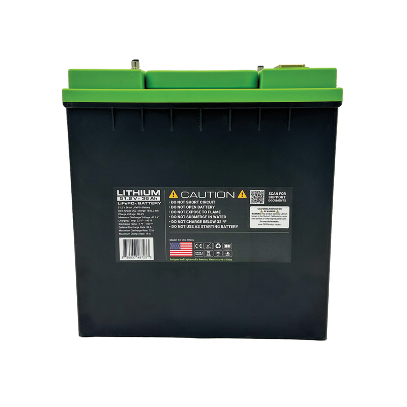 Expion360 48V 36Ah LiFePO4 lithium battery with Bluetooth functionality