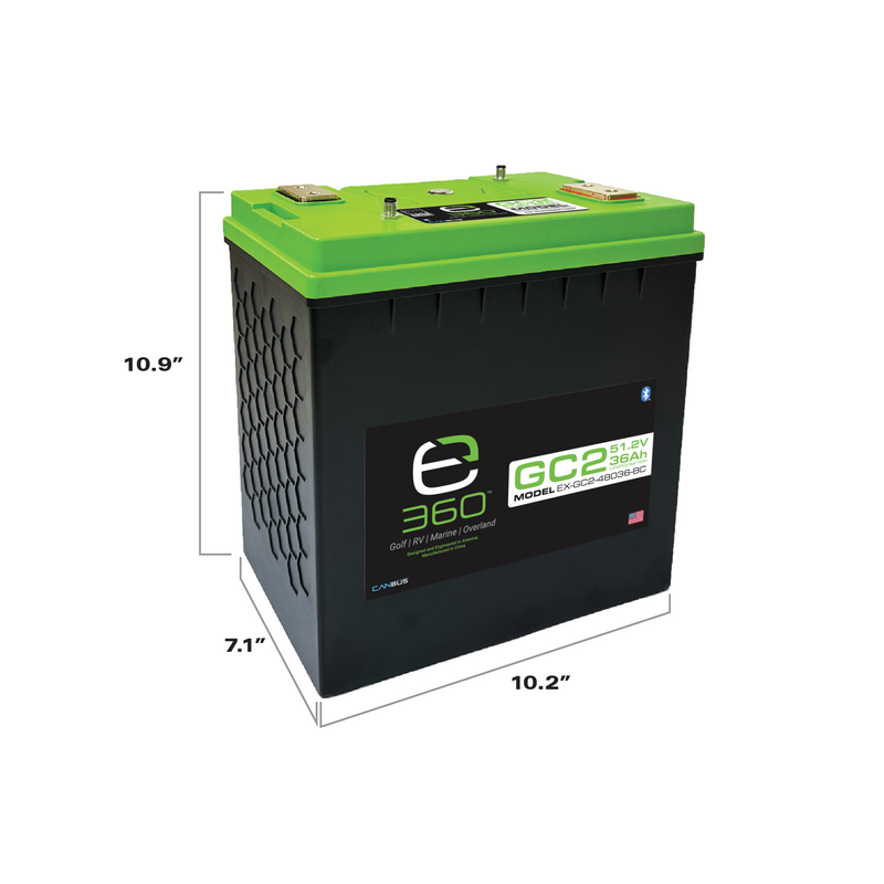 Expion360 48V 36Ah LiFePO4 lithium battery with Bluetooth functionality
