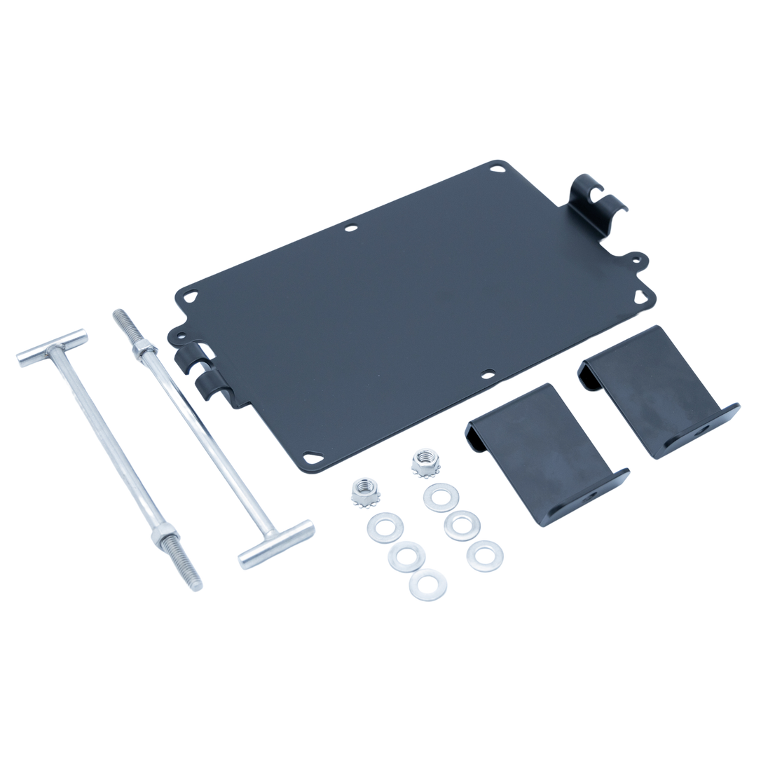 Single mounting kit with black plastic components for GC2 battery.