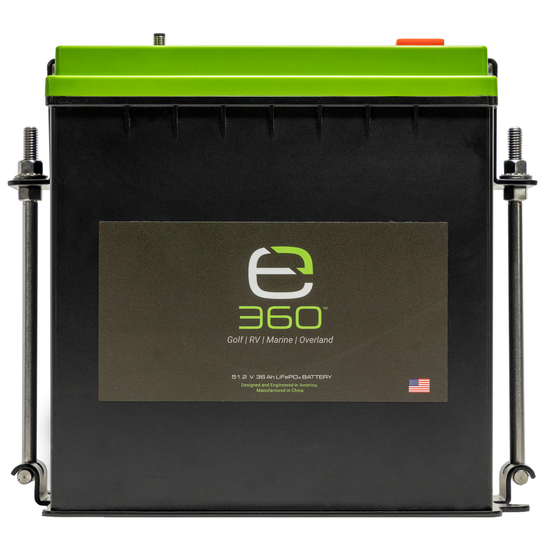 Single mounting kit with black plastic clips for GC2 battery holder.