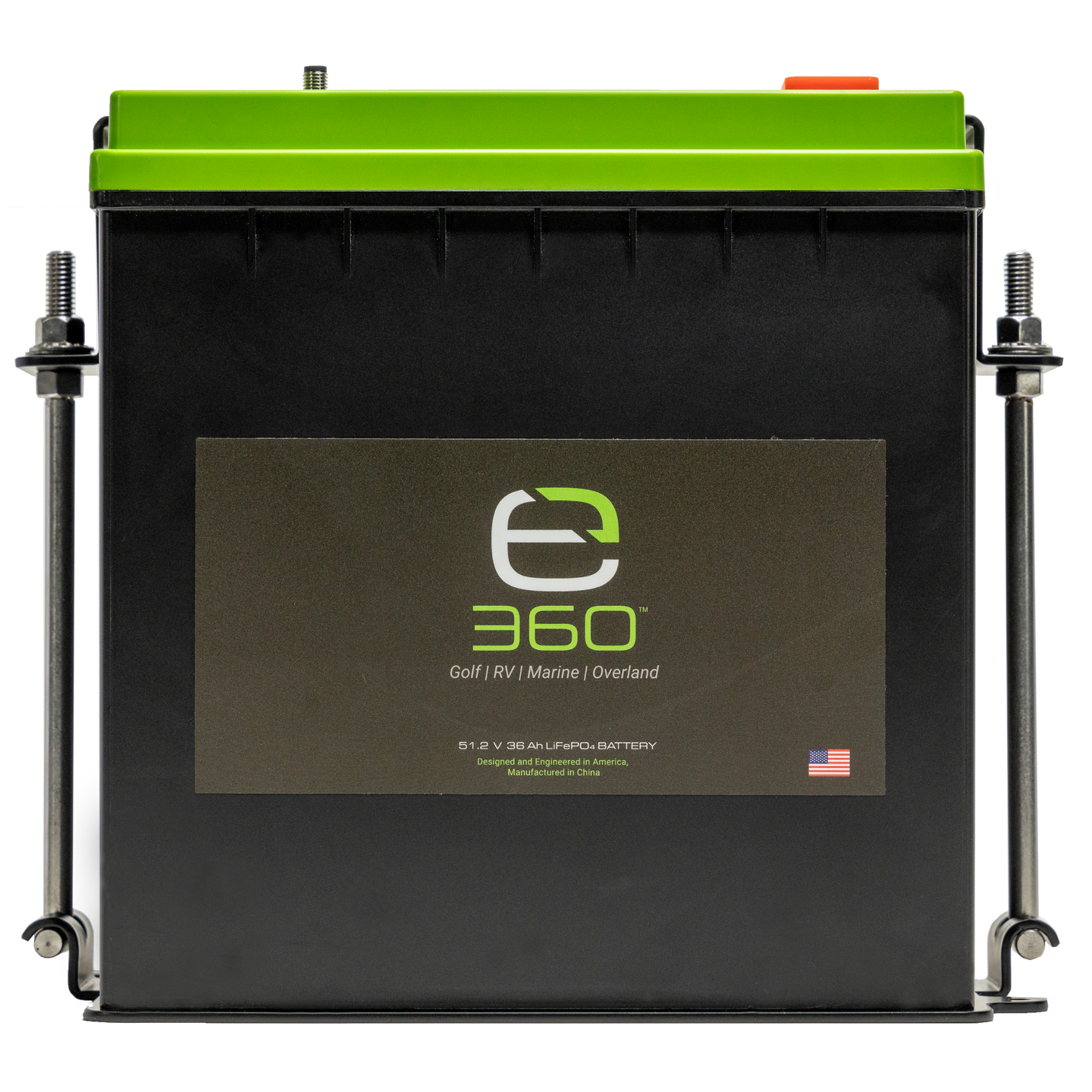 Single mounting kit with black plastic clips for GC2 battery holder.