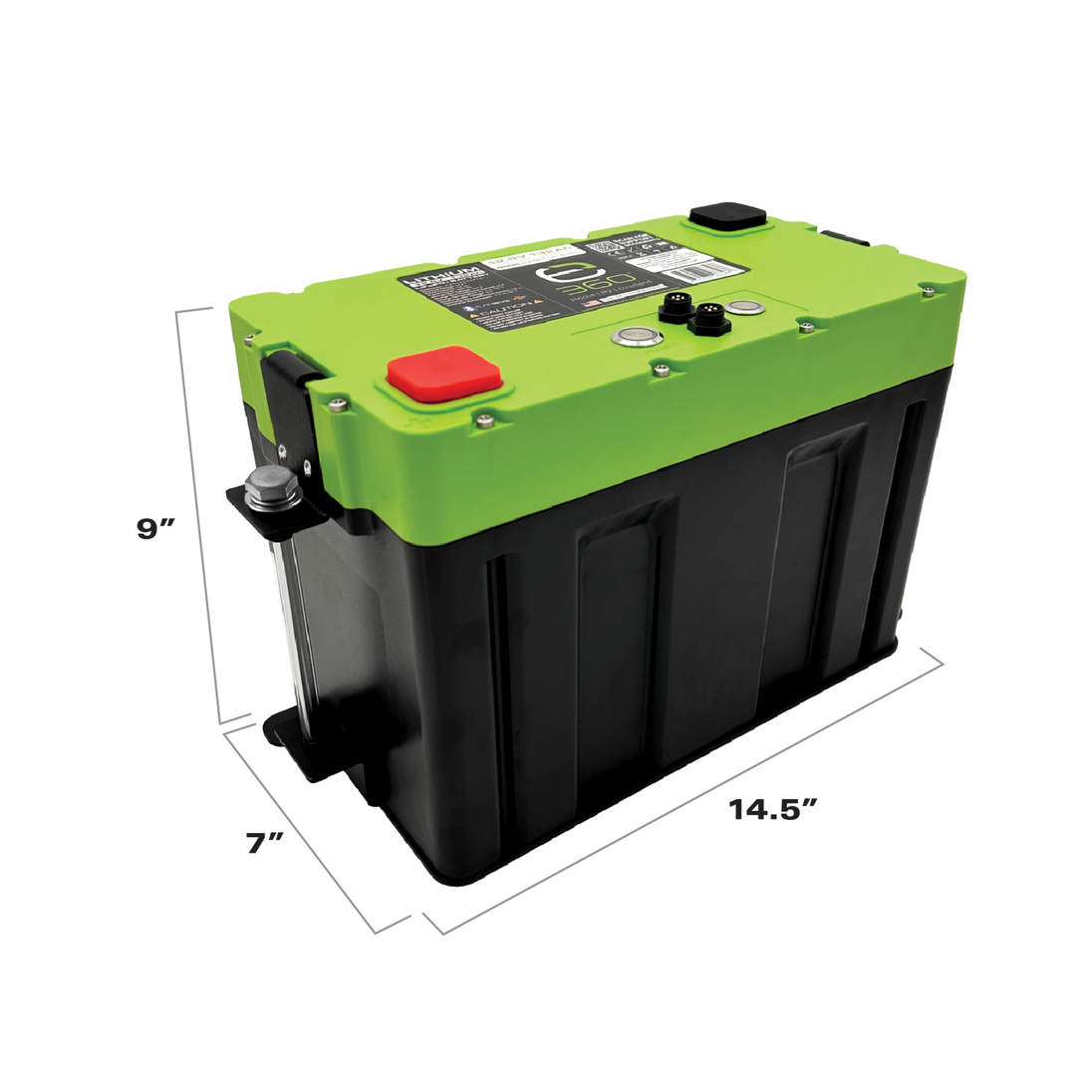 Single mounting kit with black plastic clips designed for Group 27 VHC batteries.
