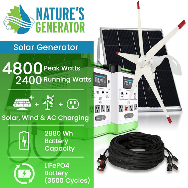 Nature's Generator Lithium Solar and Wind Generator 1800