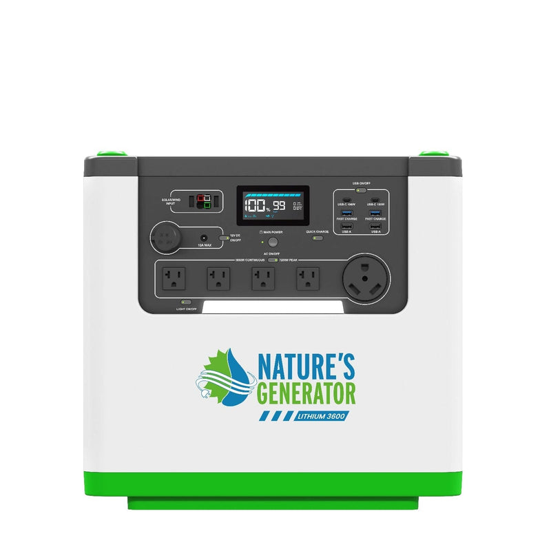Nature's Generator Lithium 3600 Solar and Wind Generator NG3600