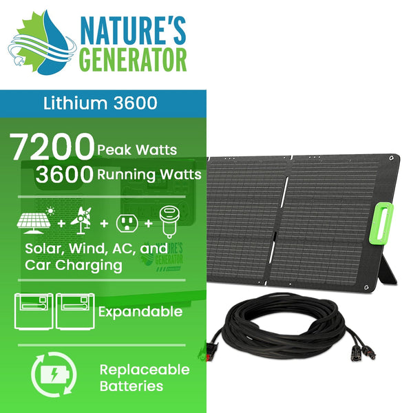 Nature's Generator Solar Generator Lithium 3600 LG3600
