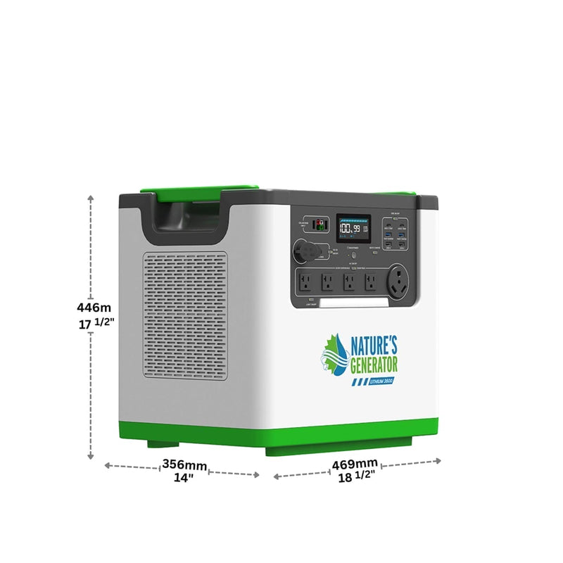 Nature's Generator Lithium 3600 Solar and Wind Generator NG3600