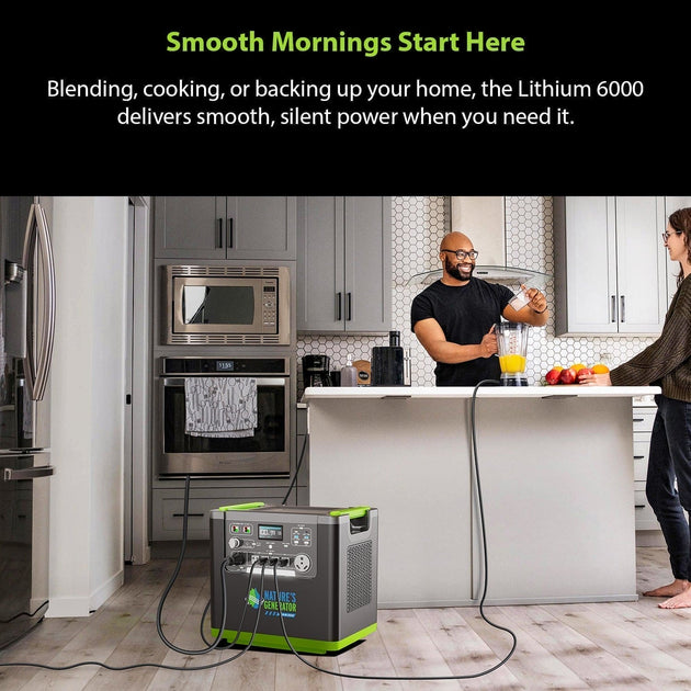 Nature's Generator Power Station Lithium 6000 LG6000