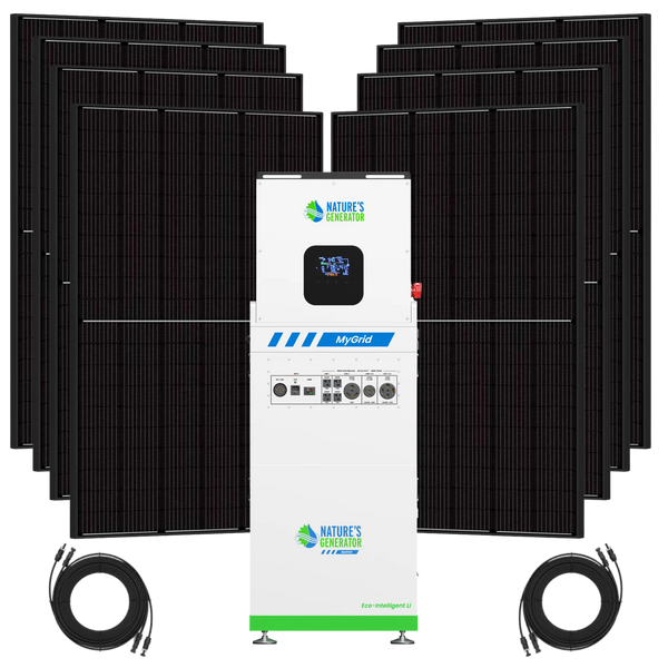MyGrid 10K Solar Generator for Home with 8 410w solar panels