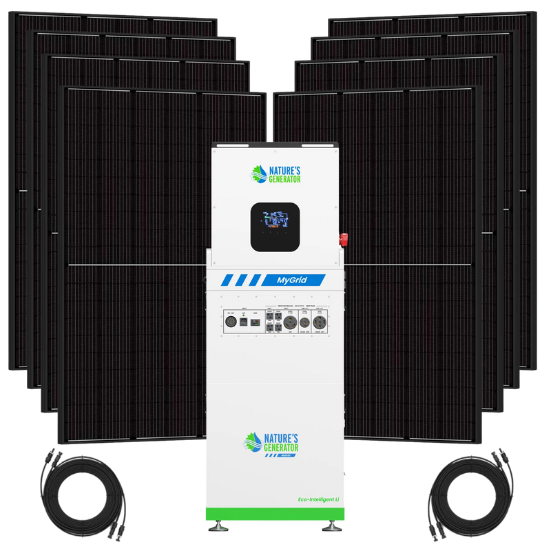 MyGrid 10K Solar Generator for Home with 8 410w solar panels