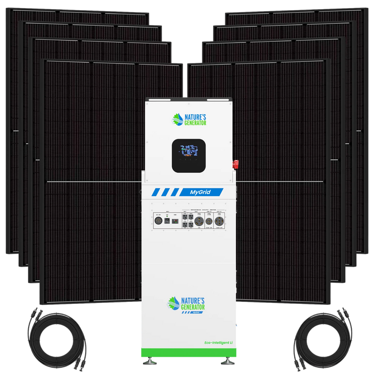 MyGrid 10K Solar Generator for Home with 8 410w solar panels