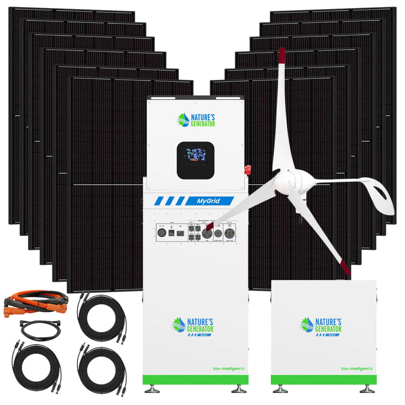 MyGrid 10K + Solar Battery + 12x 410W Rigid Solar + 350W Wind Turbine