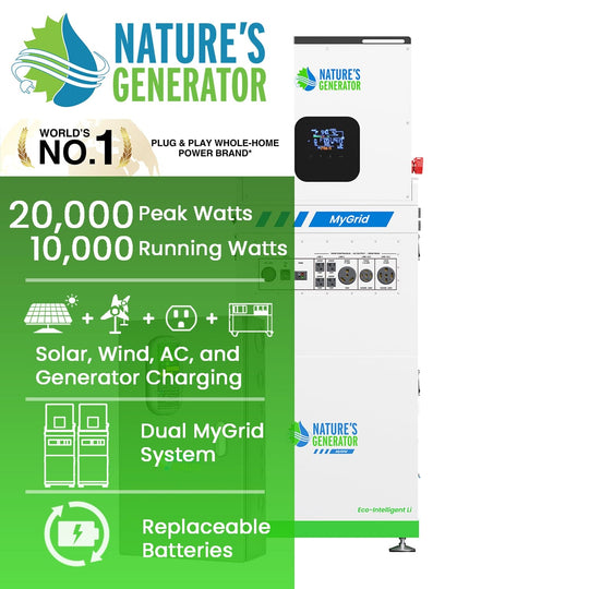 Nature's Generator Grid Tie 10kW With Transfer Switch MYGRID10KTS