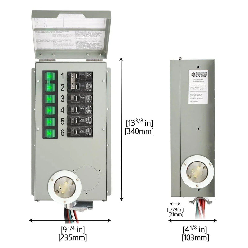 Nature's Generator Accessories 120V240V 30A 6 Circuit