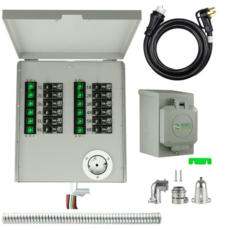 Nature's Generator Generator Lithium 6000 with Transfer Switch