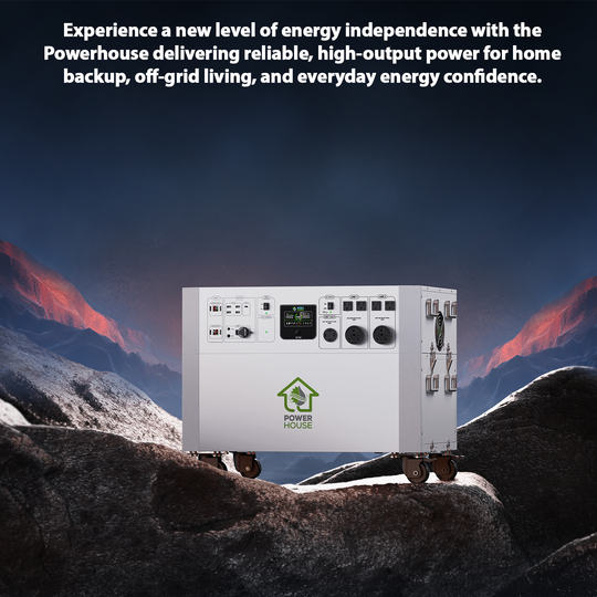 Nature's Generator Powerhouse with Solar Panel and Transfer