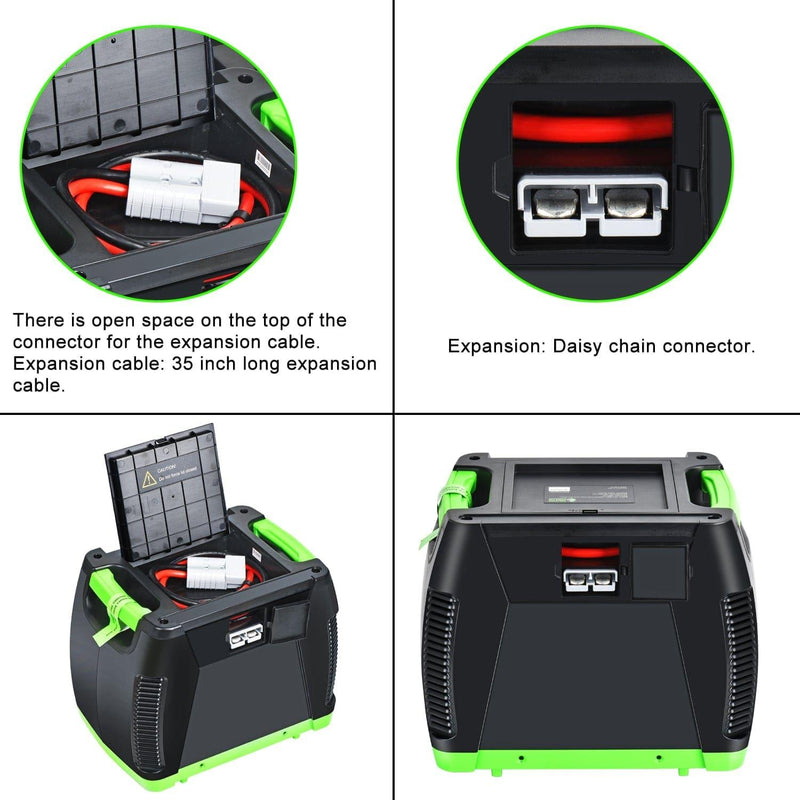 Nature's Generator Accessories Elite Power Pod NGEP01 with expansion cable and daisy chain connector.