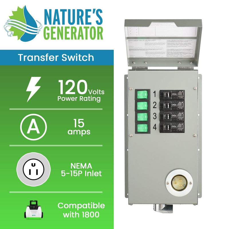 Nature's Generator Accessories 120V 15A 4-Circuit 