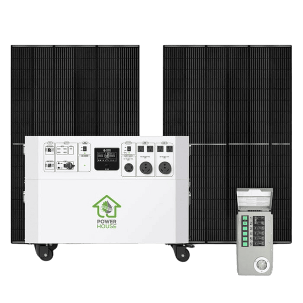 Nature's Generator Powerhouse with Solar Panel and Transfer