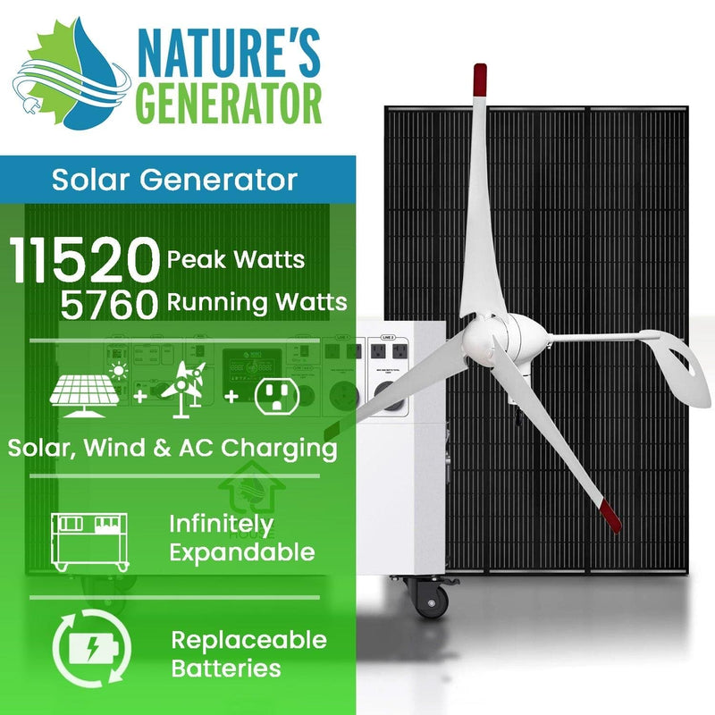 Nature's Generator Powerhouse Solar and Wind Generator NGPH100