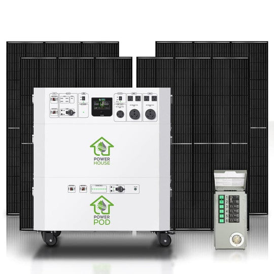 Nature's Generator Powerhouse with Solar Panel and Transfer