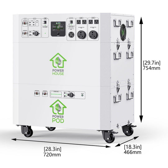 Nature's Generator Powerhouse with Solar Panel and Transfer
