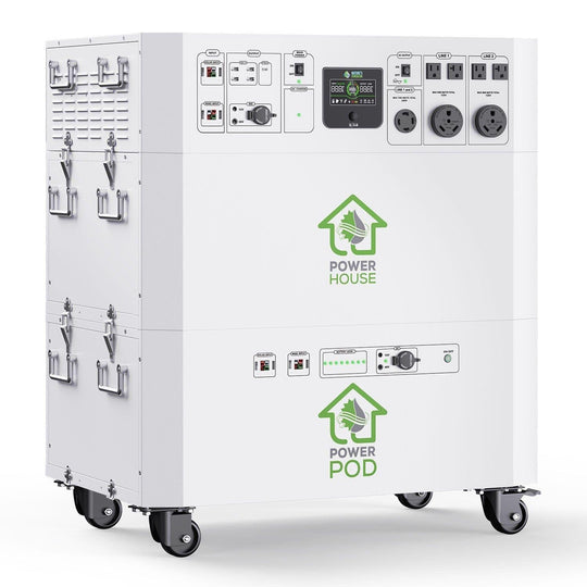 Nature's Generator Powerhouse with Solar Panel and Transfer