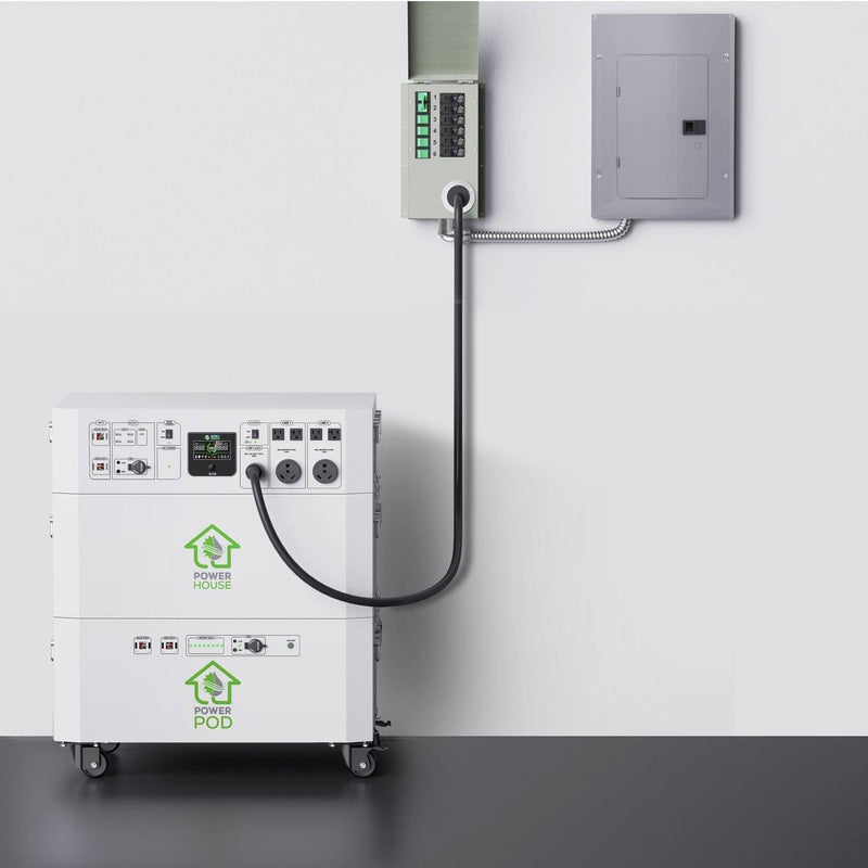 Nature's Generator Powerhouse with Solar Panel and Transfer